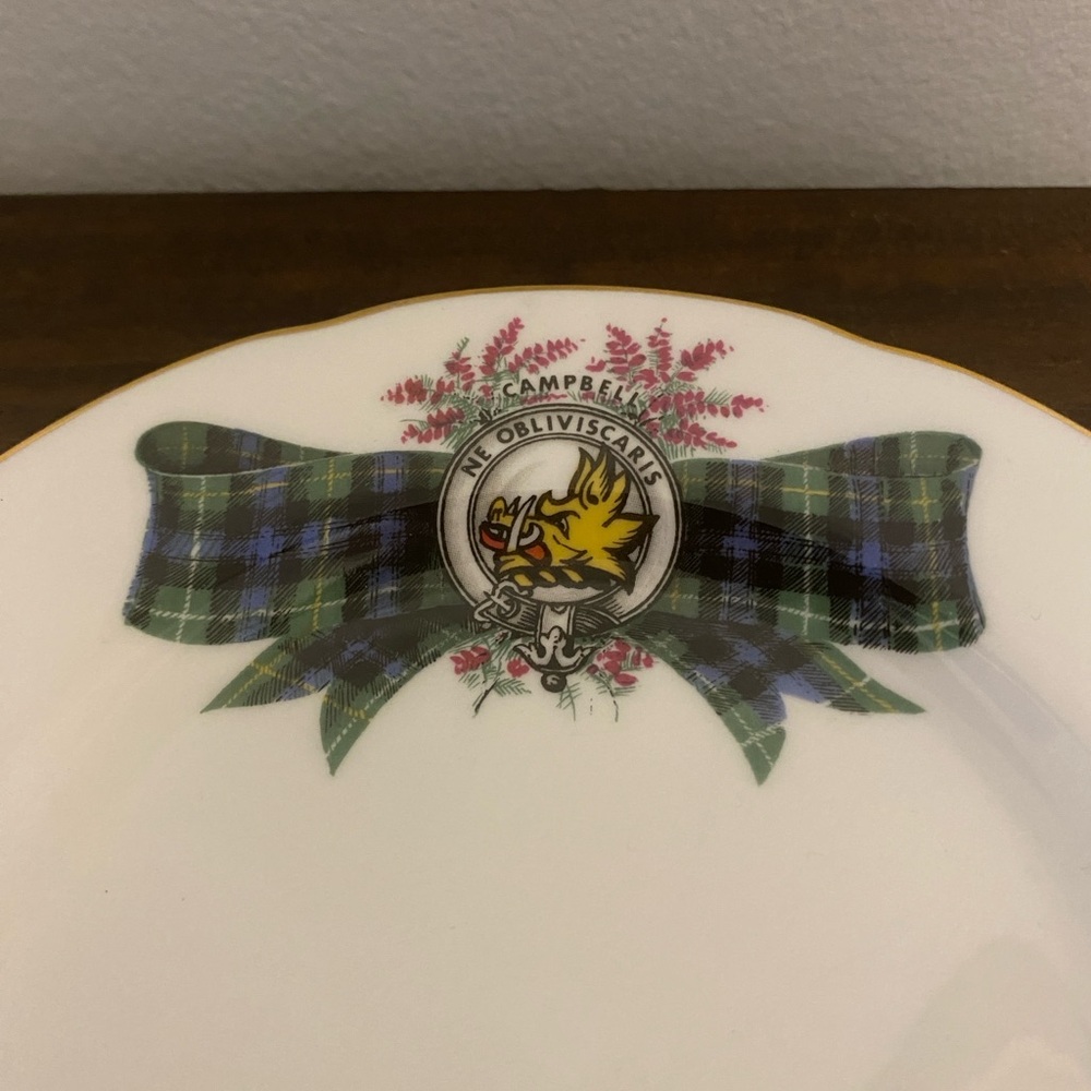 Clan Campbell - Royal Grafton Scottish tartan bone China - set of 6